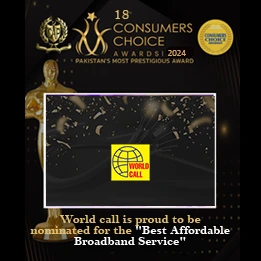 WorldCall Nominated for the 18th Consumer Choice Awards for Best Affordable Broadband Service  